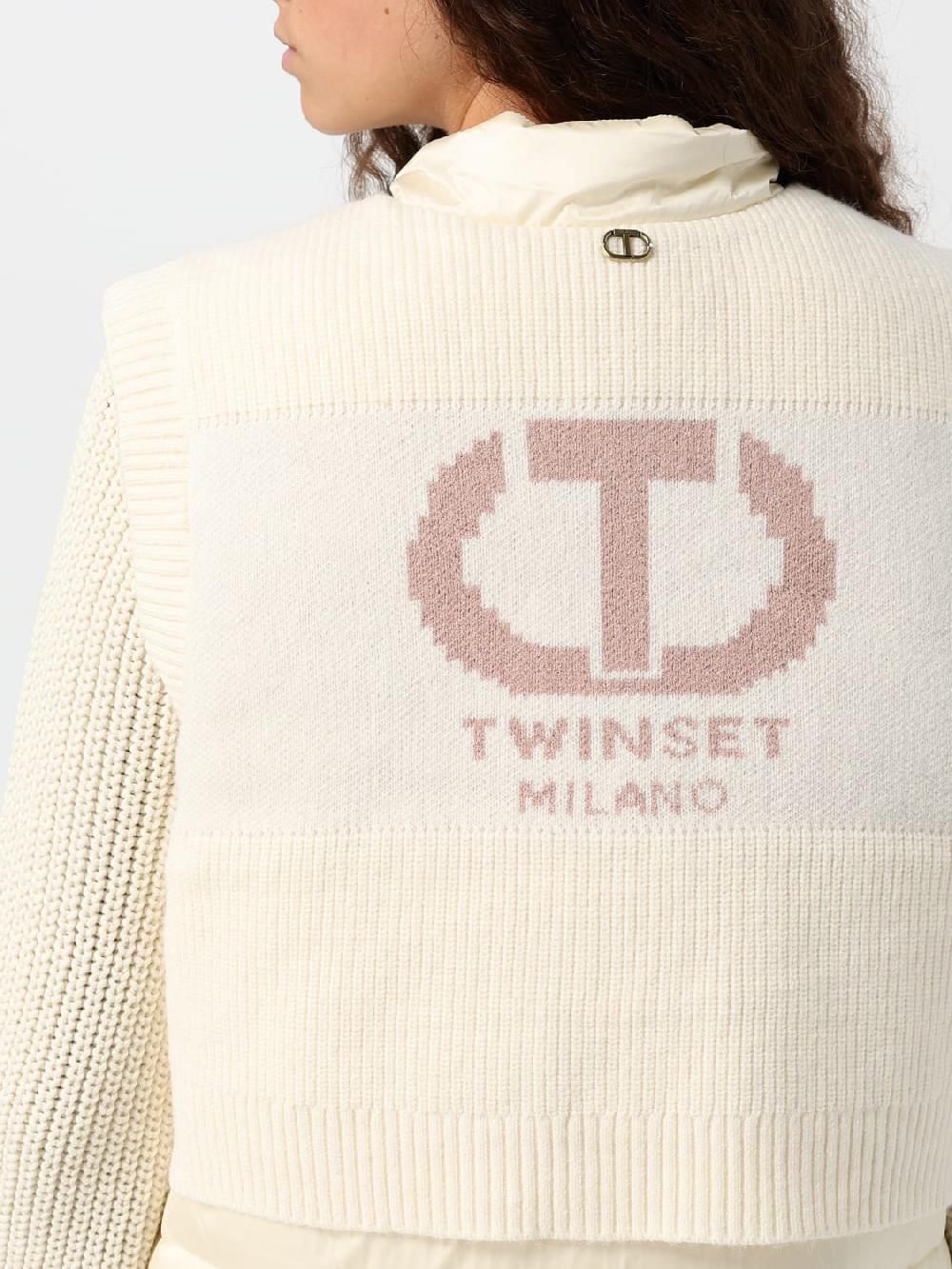 Giglio Gilet Twinset In Nylon Trapuntato