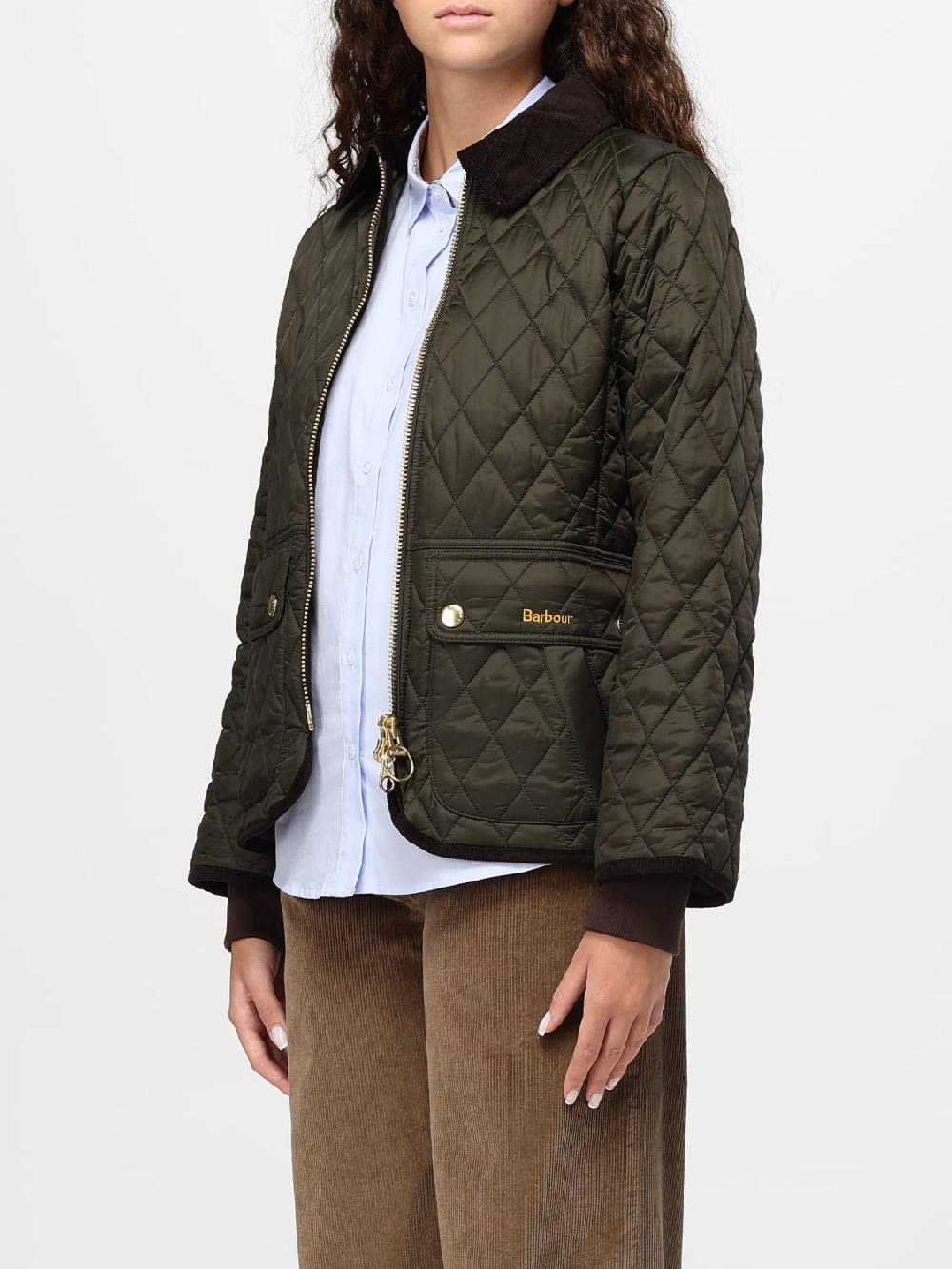 Giglio Giubbotto Barbour In Nylon Trapuntato