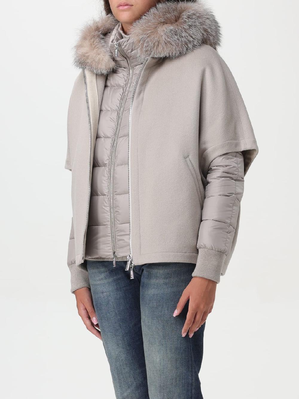 Giglio Giubbotto Con Zip Moorer In Misto Cashmere