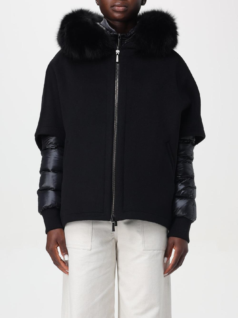 Giglio Giubbotto con zip Moorer in misto cashmere