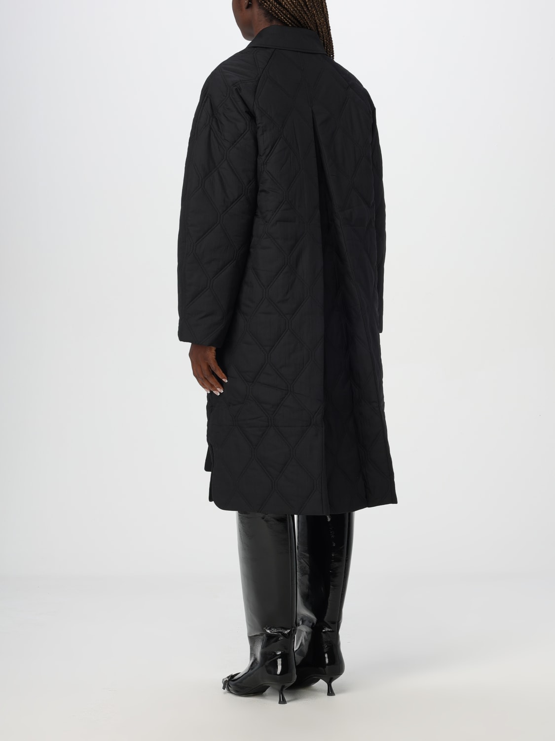 Giglio Giubbotto Ganni In Nylon Trapuntato