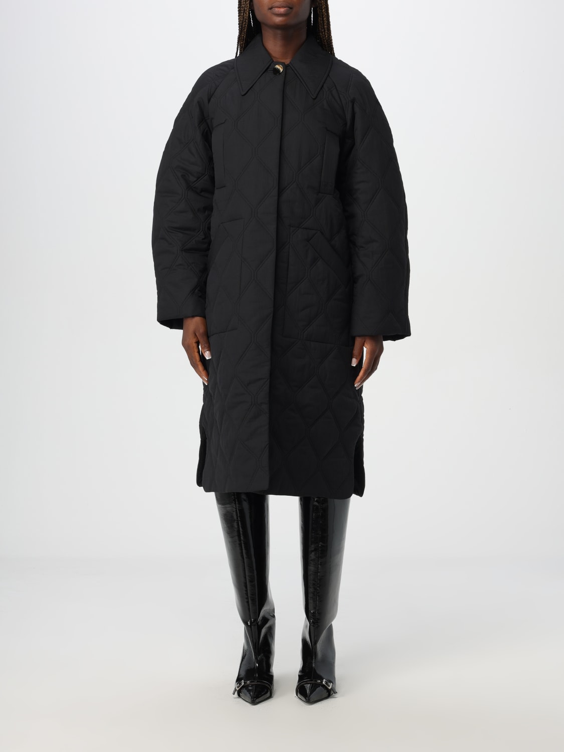 Giglio Giubbotto Ganni in nylon trapuntato