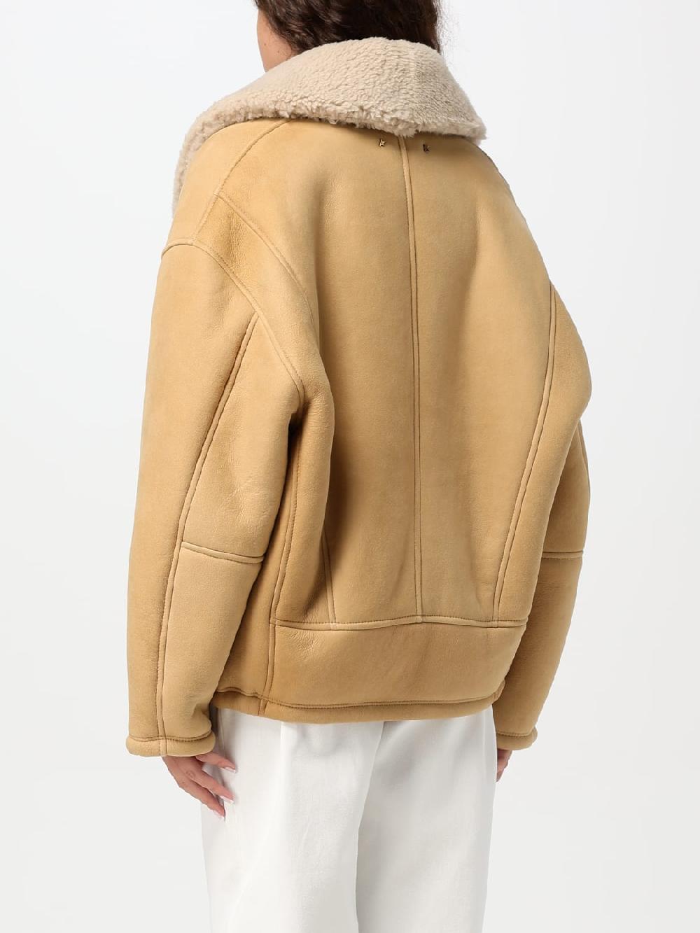 Giglio Giubbotto Golden Goose In Pelle Scamosciata