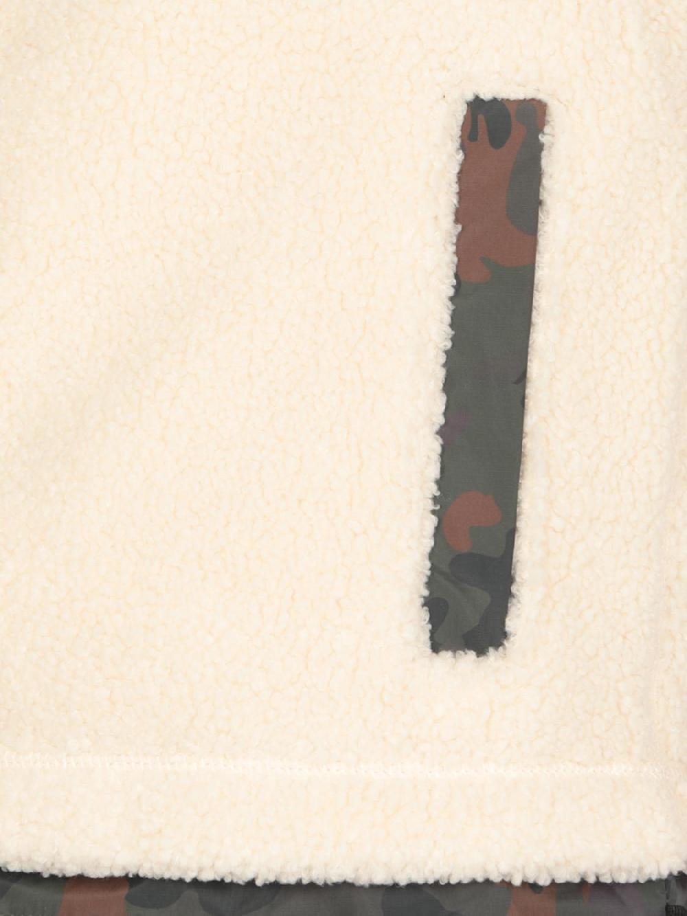 Giglio Giubbotto K-Way In Nylon E Pile