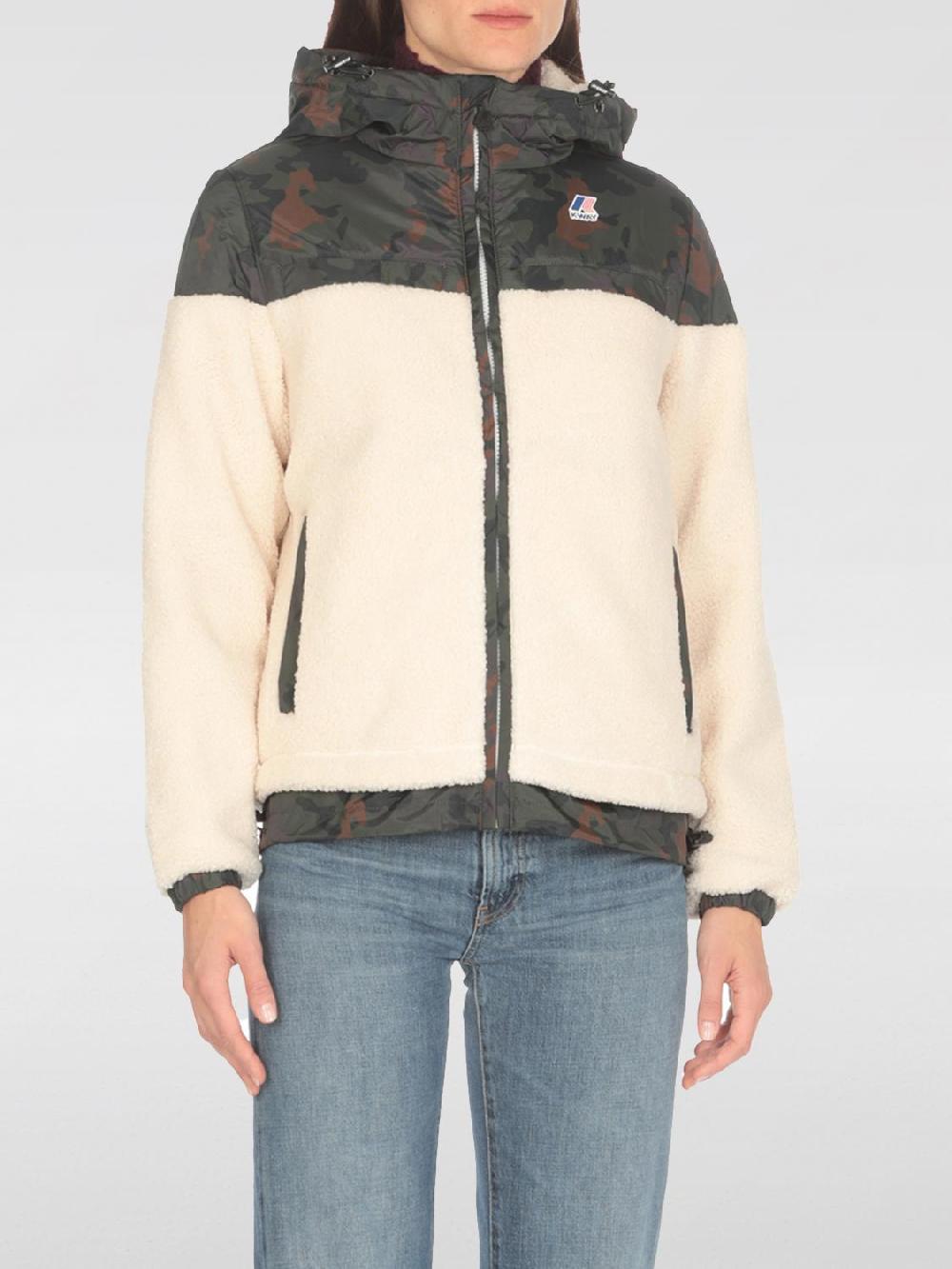 Giglio Giubbotto K-Way in nylon e pile
