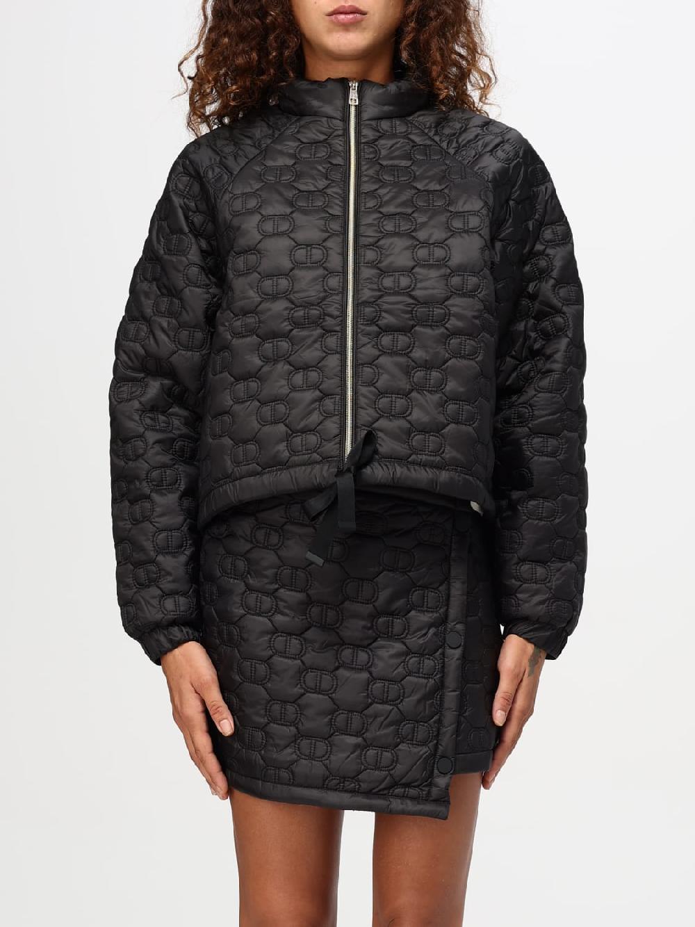 Giglio Giubbotto Twinset in nylon trapuntato