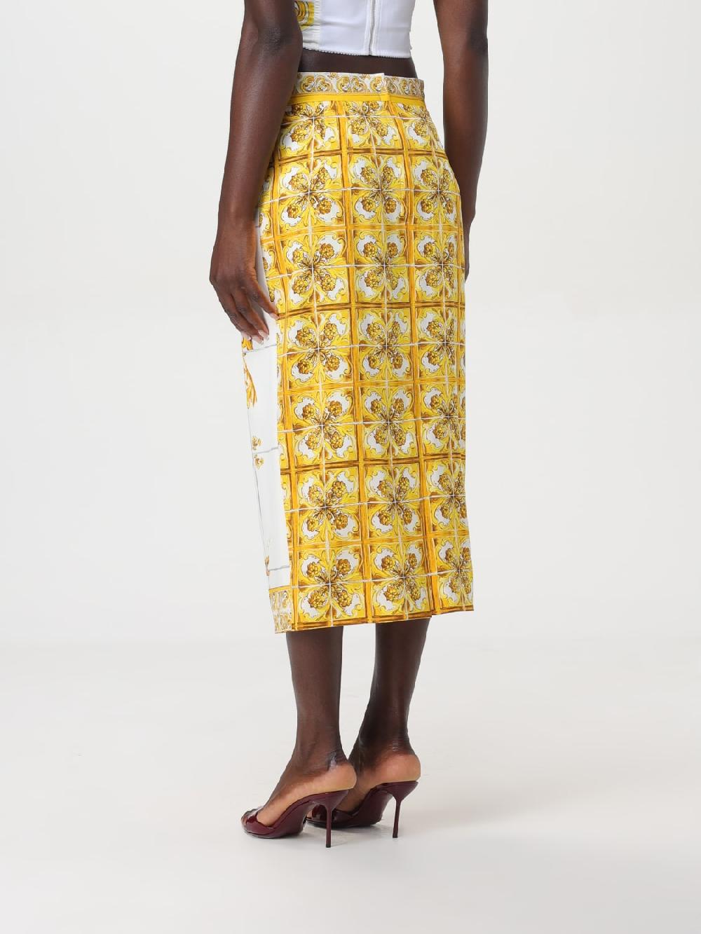 Giglio Gonna A Matita Maioliche Dolce & Gabbana