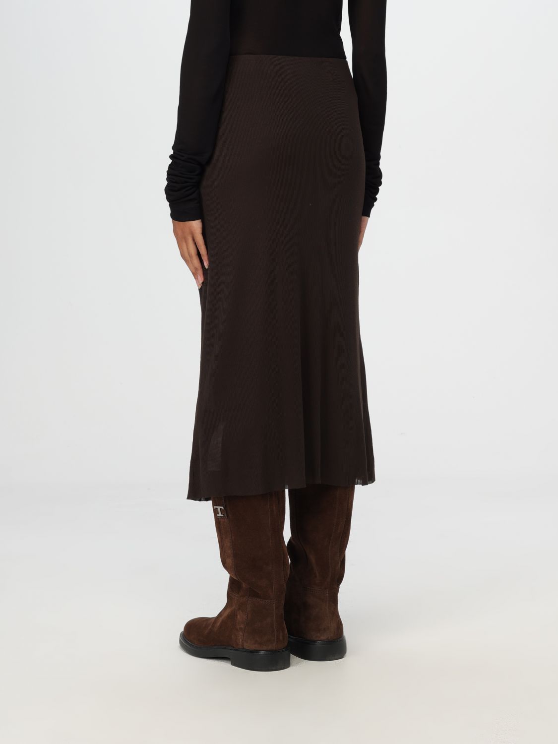 Giglio Gonna A Tubino Leema Khaite In Viscosa