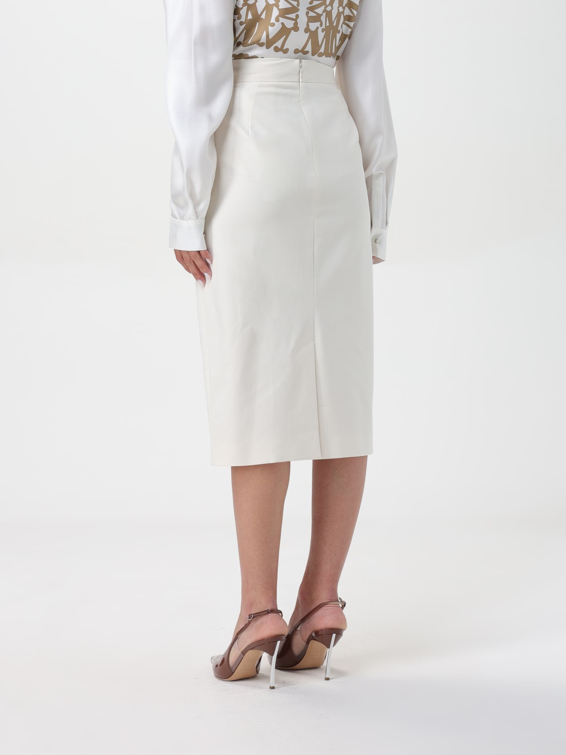 Giglio Gonna A Tubo Di Cotone Max Mara