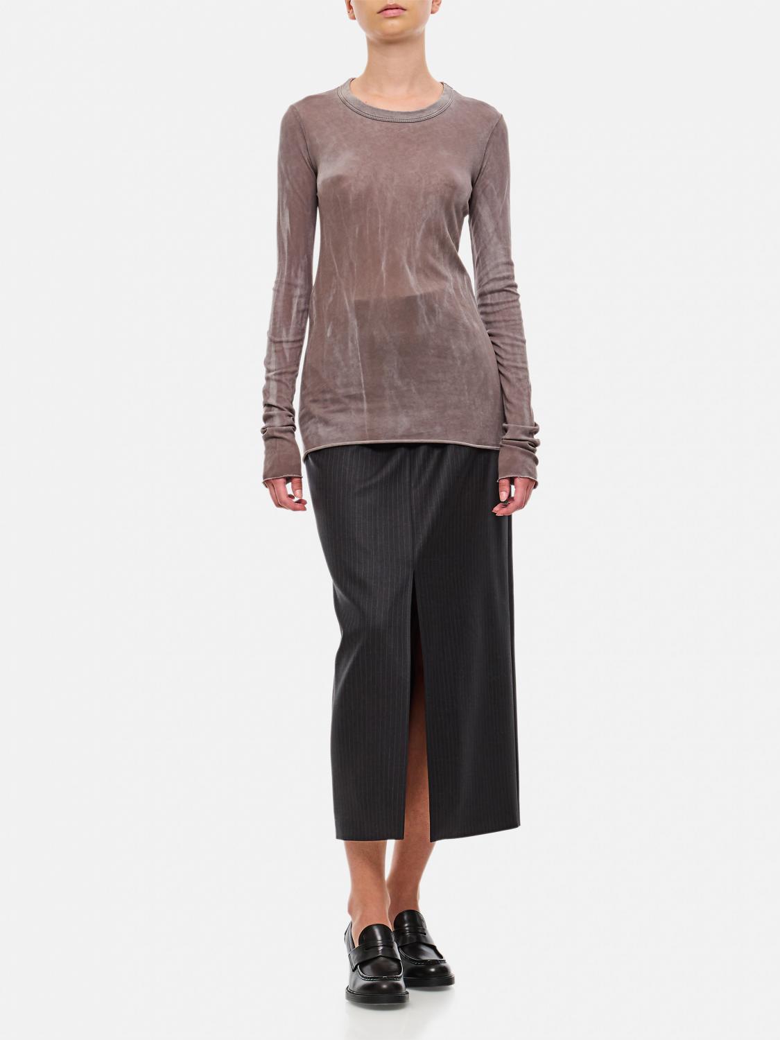 Giglio Gonna Alexander McQueen In Lana A Righe