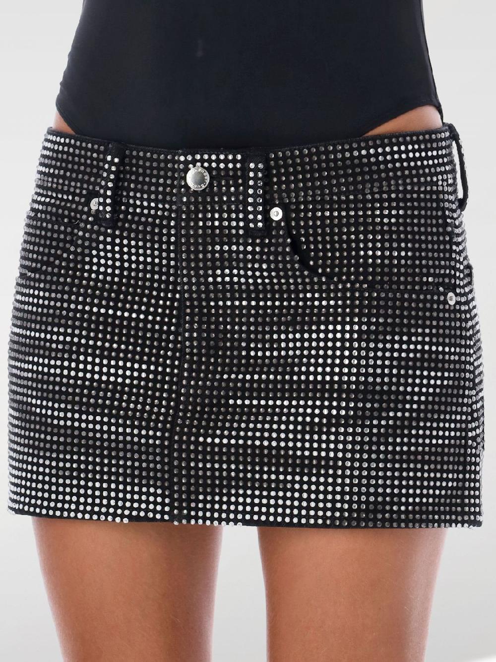 Giglio Gonna Alexander Wang In Denim Con Strass