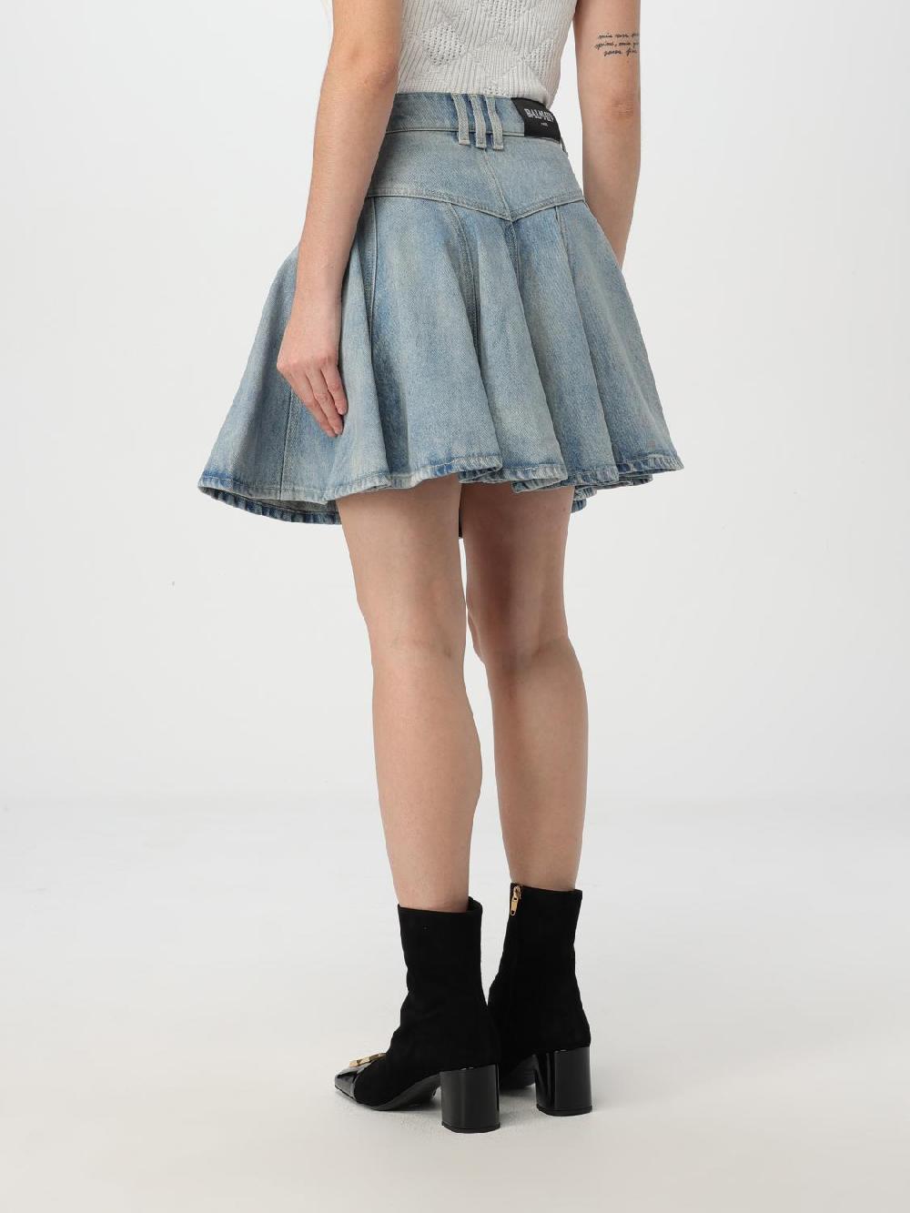 Giglio Gonna Balmain In Denim