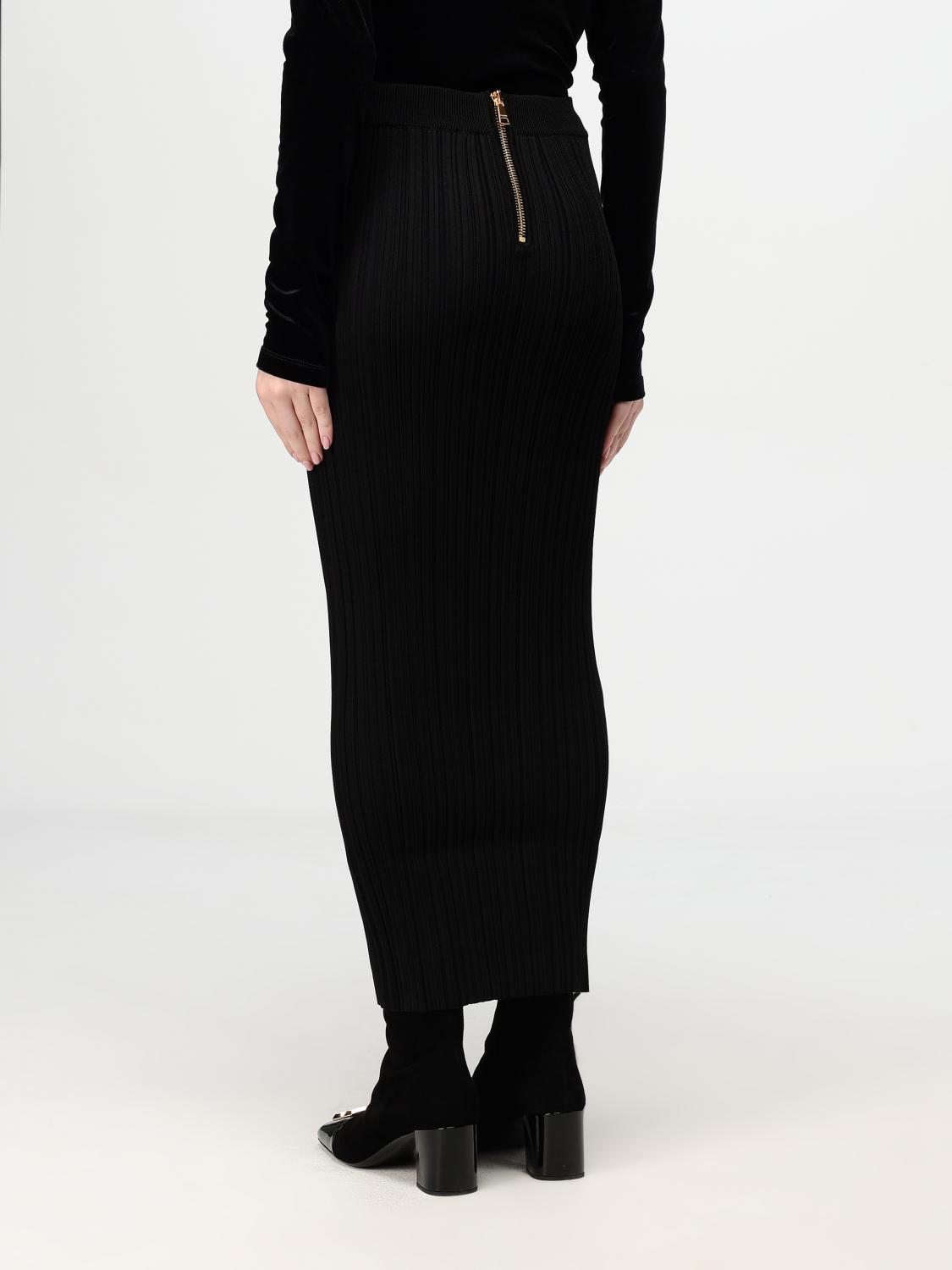 Giglio Gonna Balmain In Viscosa Stretch