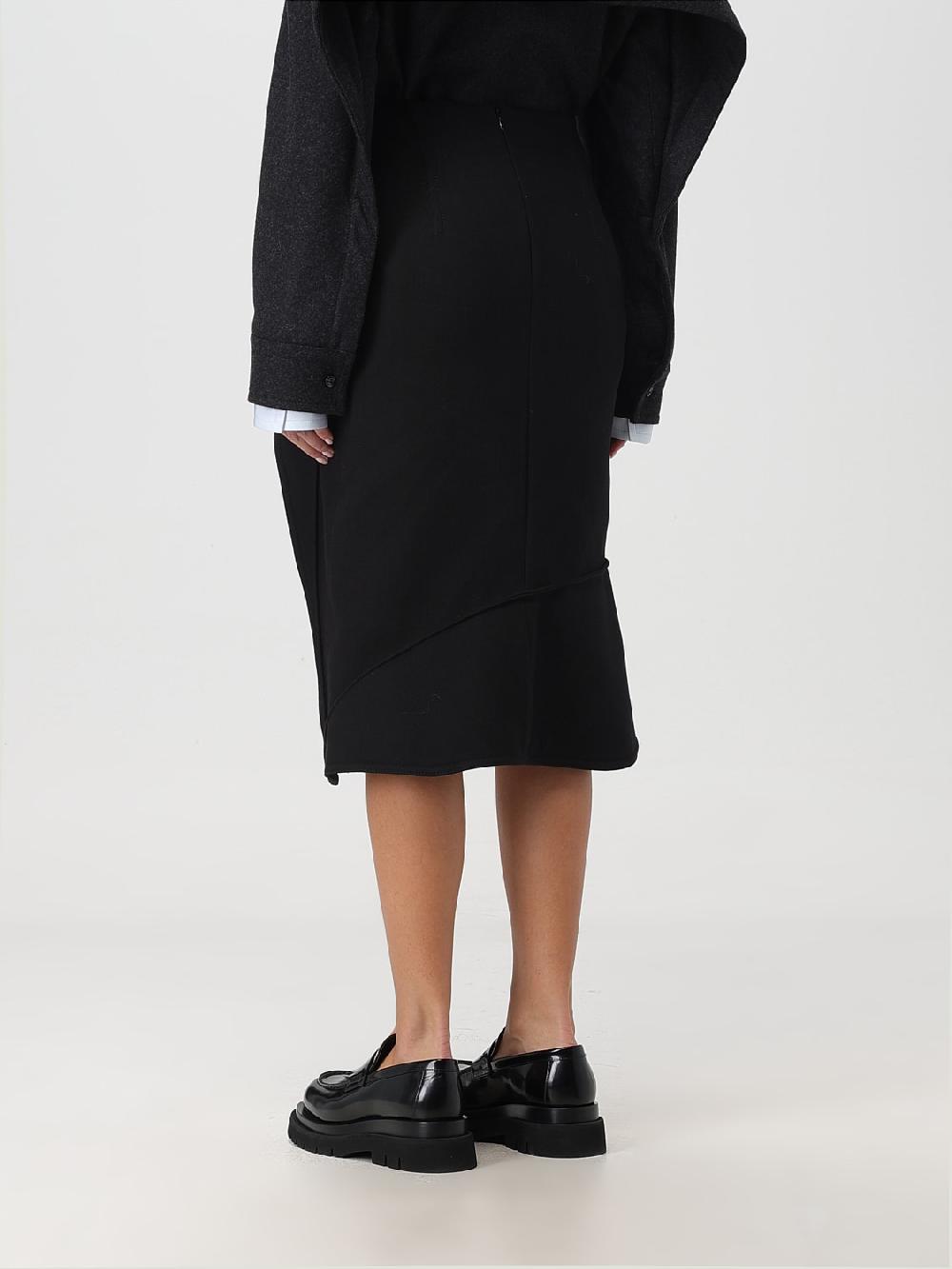 Giglio Gonna Bottega Veneta In Misto Cotone E Lana