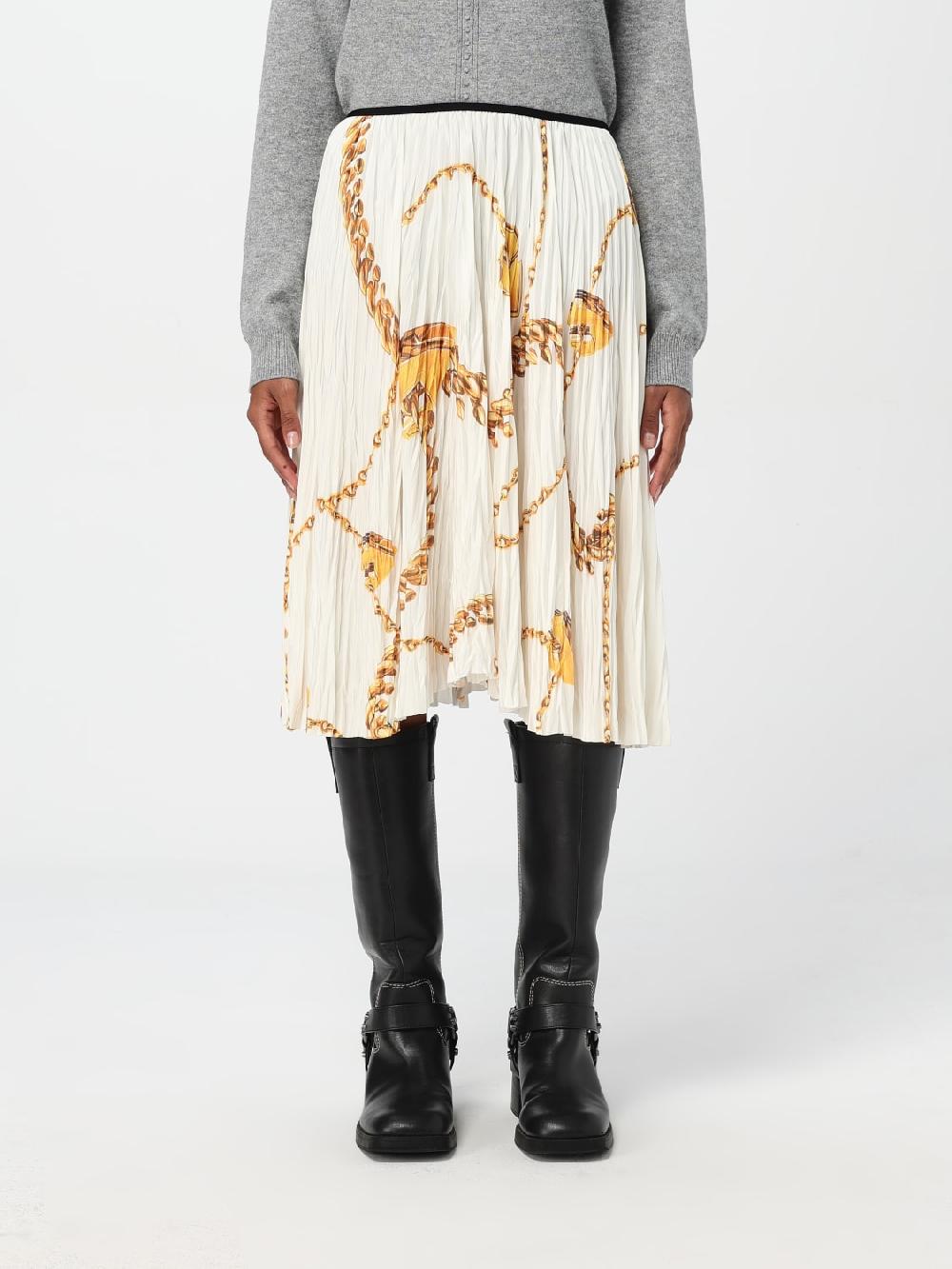Giglio Gonna Burberry in crêpe plissettato