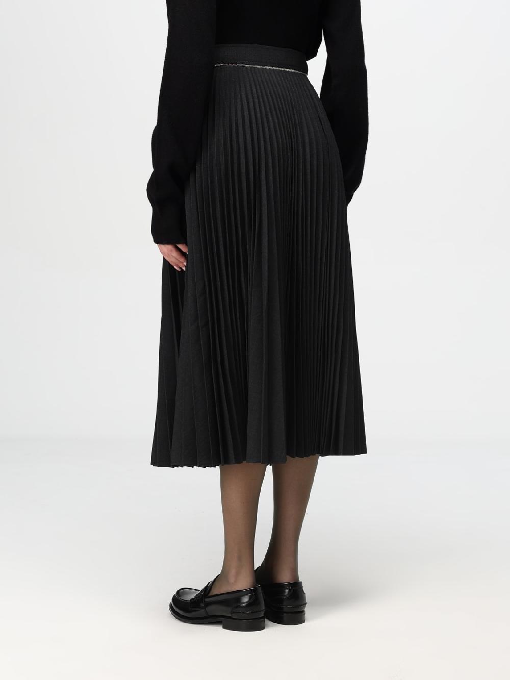 Giglio Gonna Burberry In Tessuto Plissettato