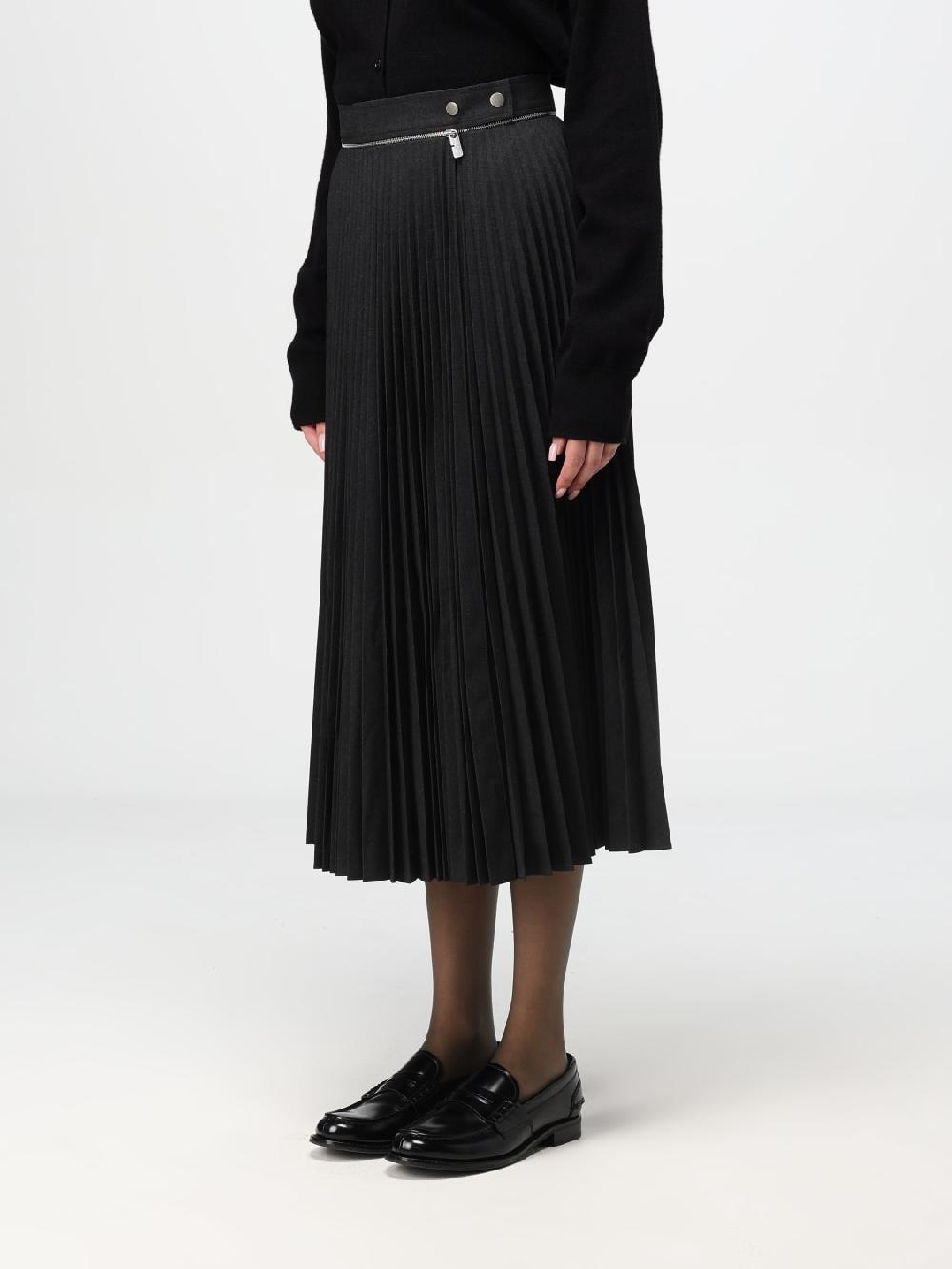 Giglio Gonna Burberry In Tessuto Plissettato