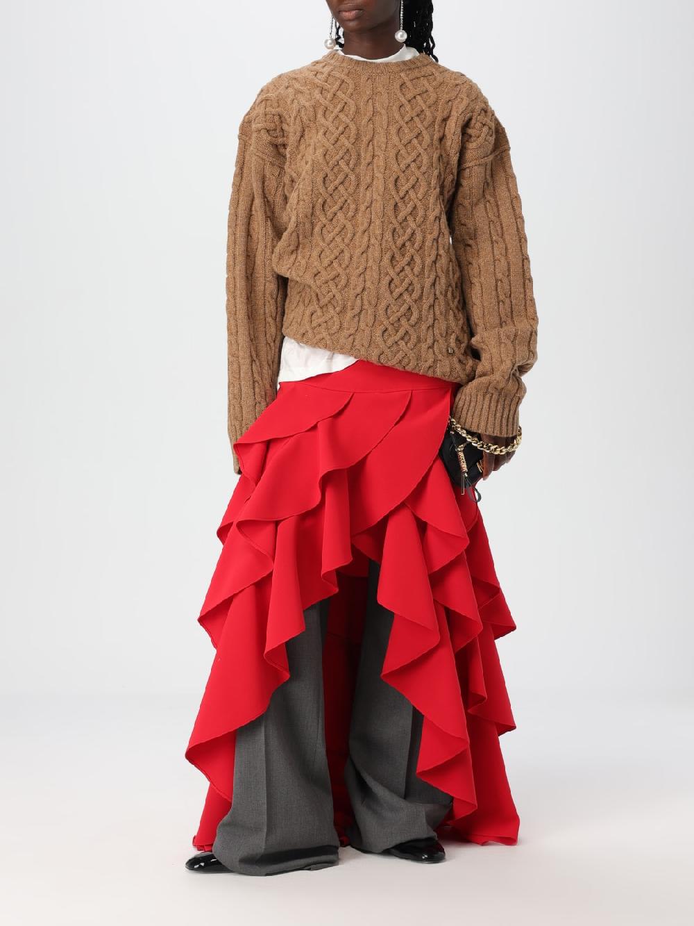 Giglio Gonna Con Maxi Rouches Moschino Couture