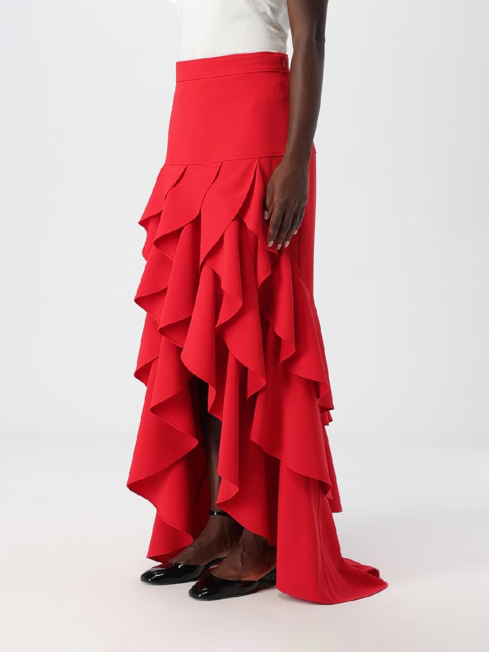 Giglio Gonna Con Maxi Rouches Moschino Couture