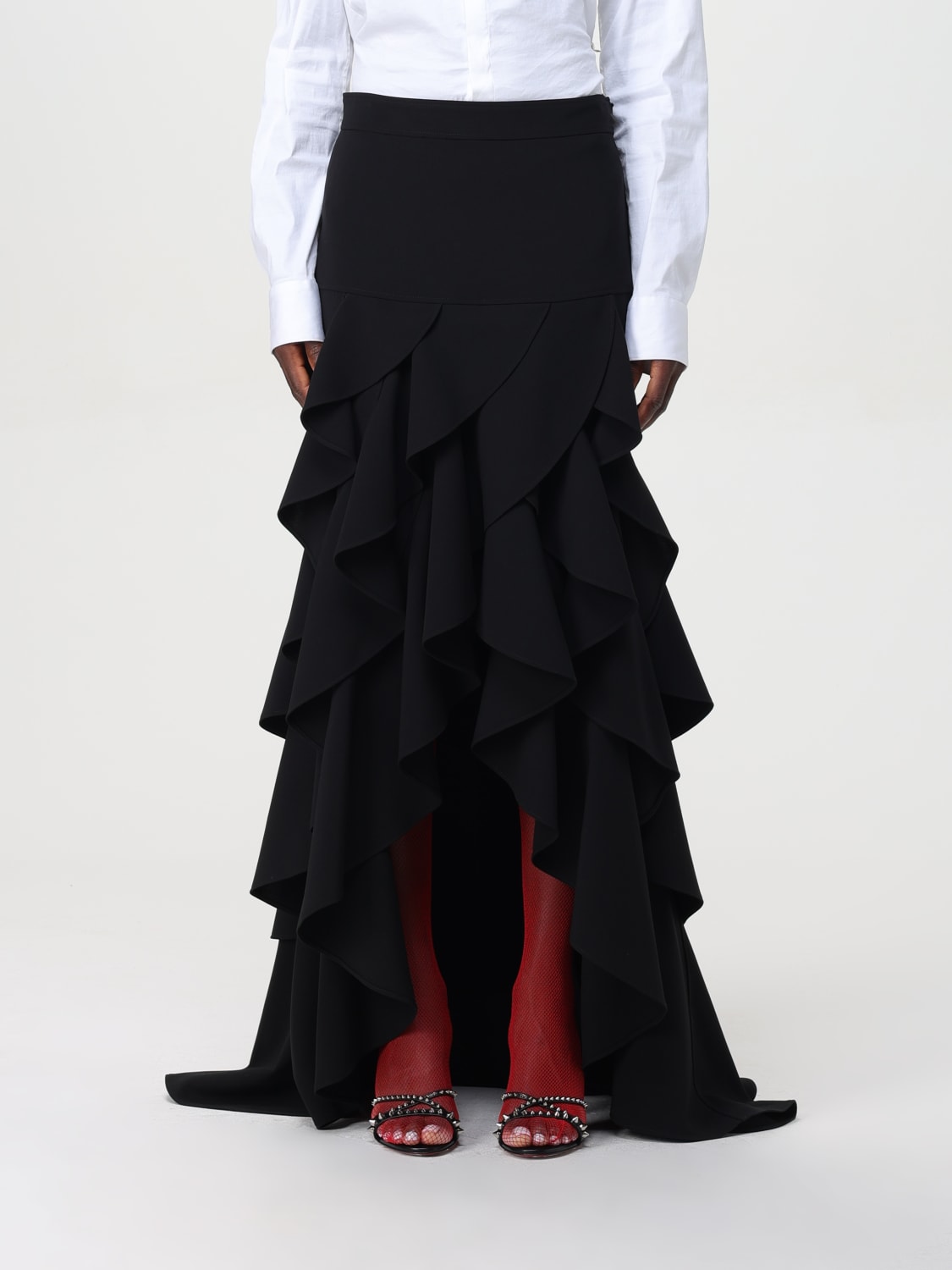 Giglio Gonna con maxi rouches Moschino Couture