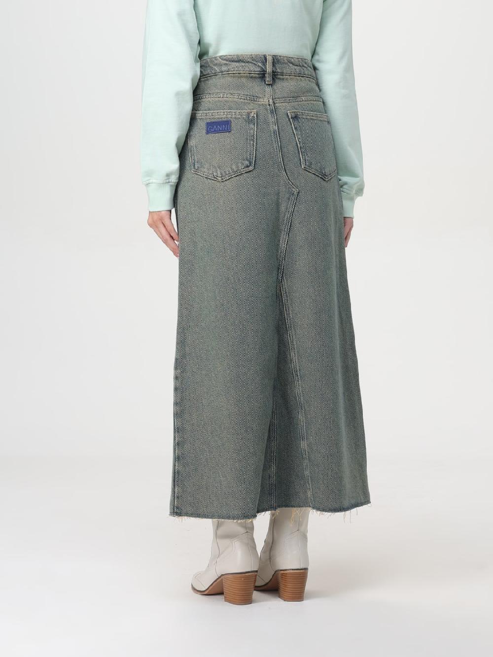 Giglio Gonna Di Jeans Midi Ganni