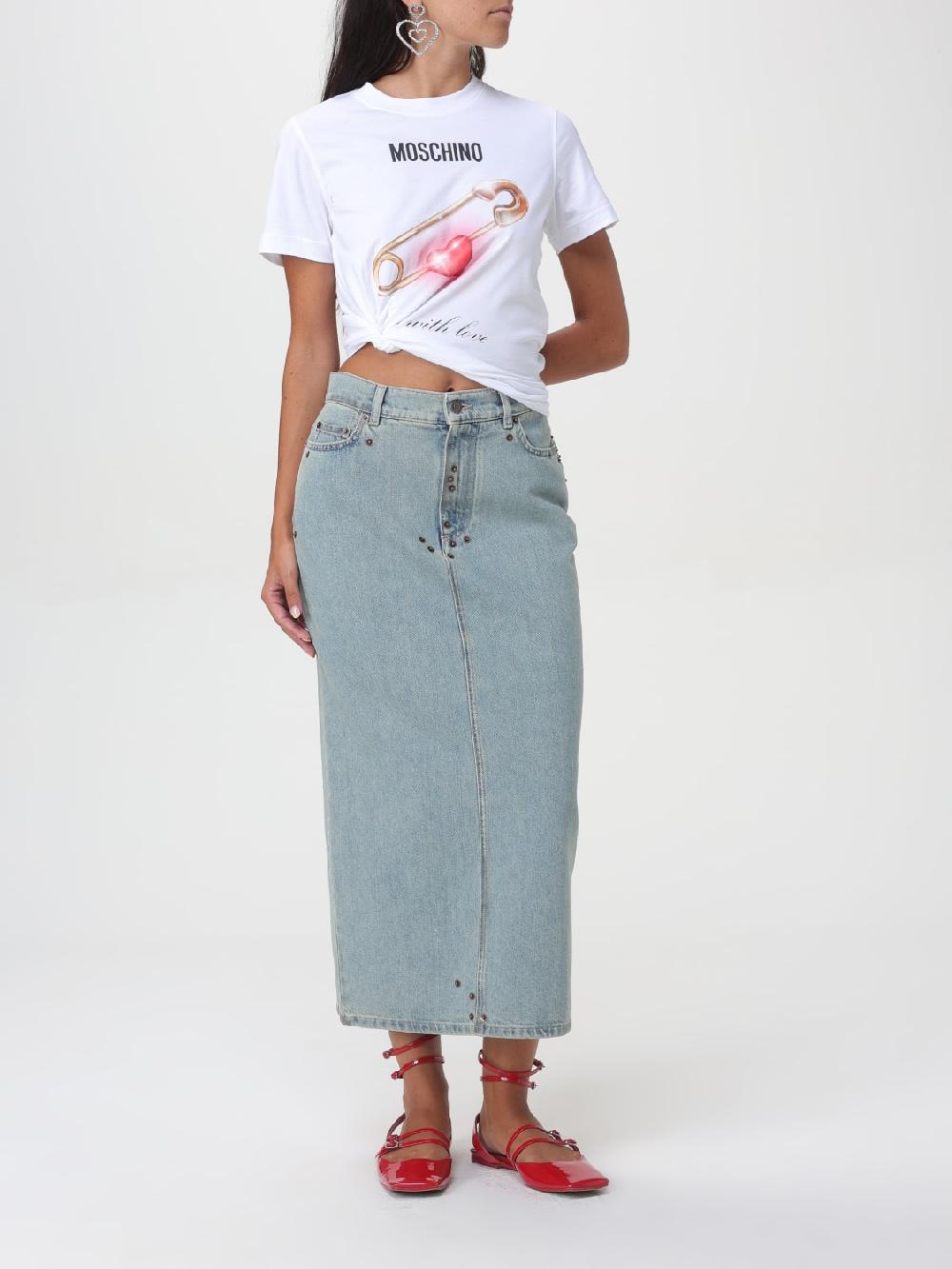 Giglio Gonna Di Jeans Moschino Couture