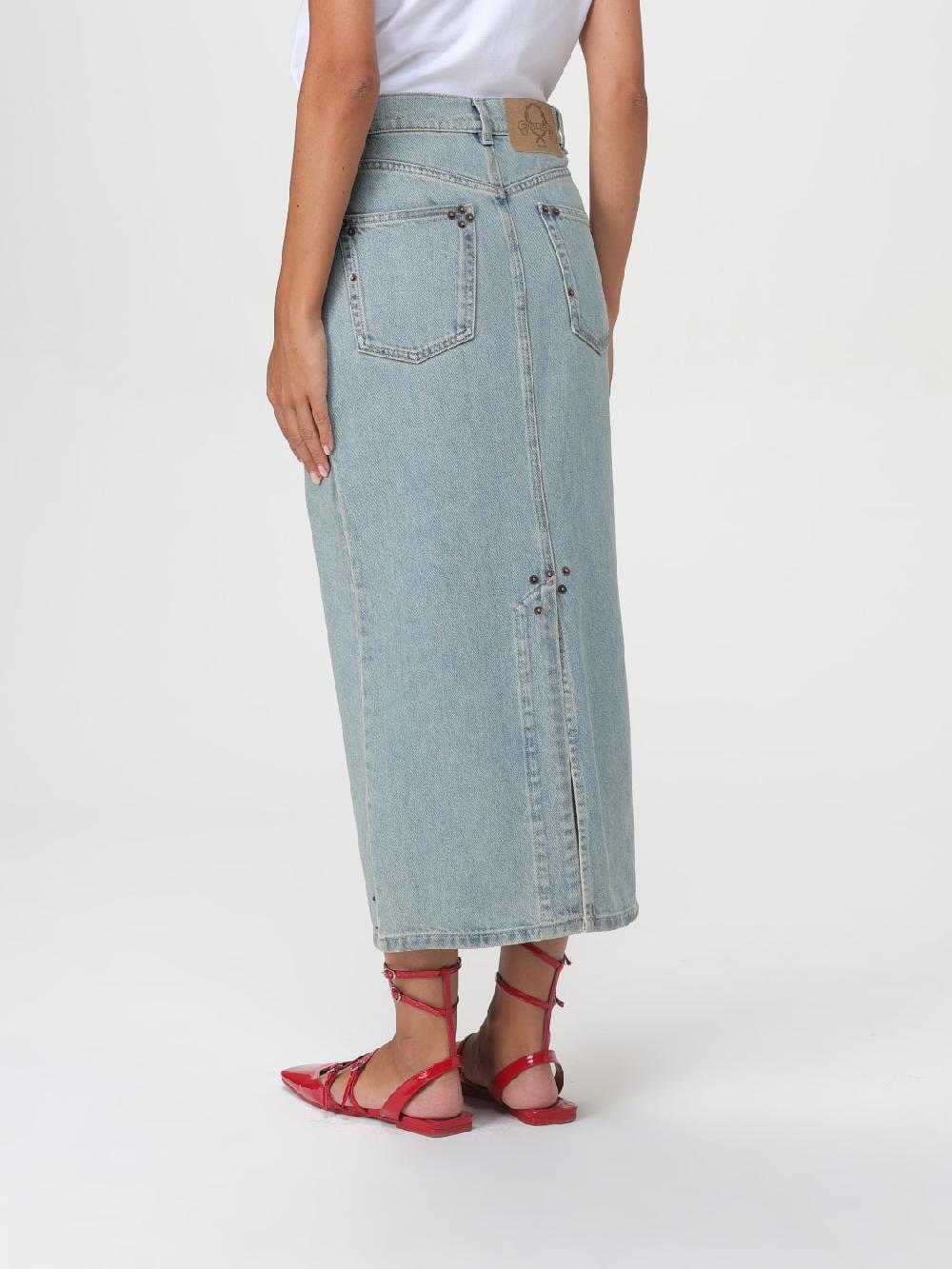 Giglio Gonna Di Jeans Moschino Couture