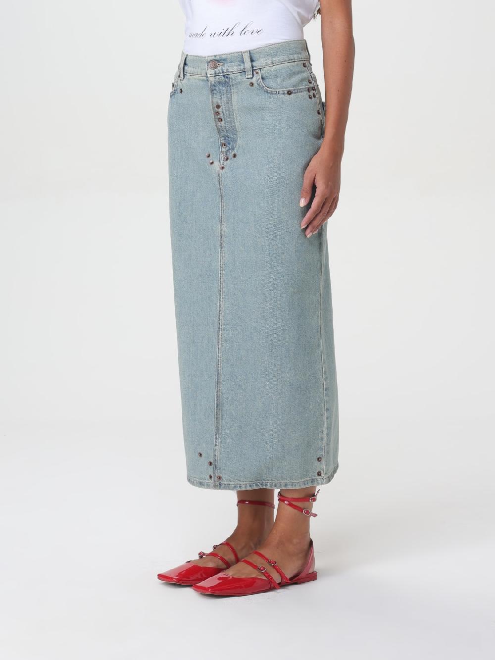 Giglio Gonna Di Jeans Moschino Couture