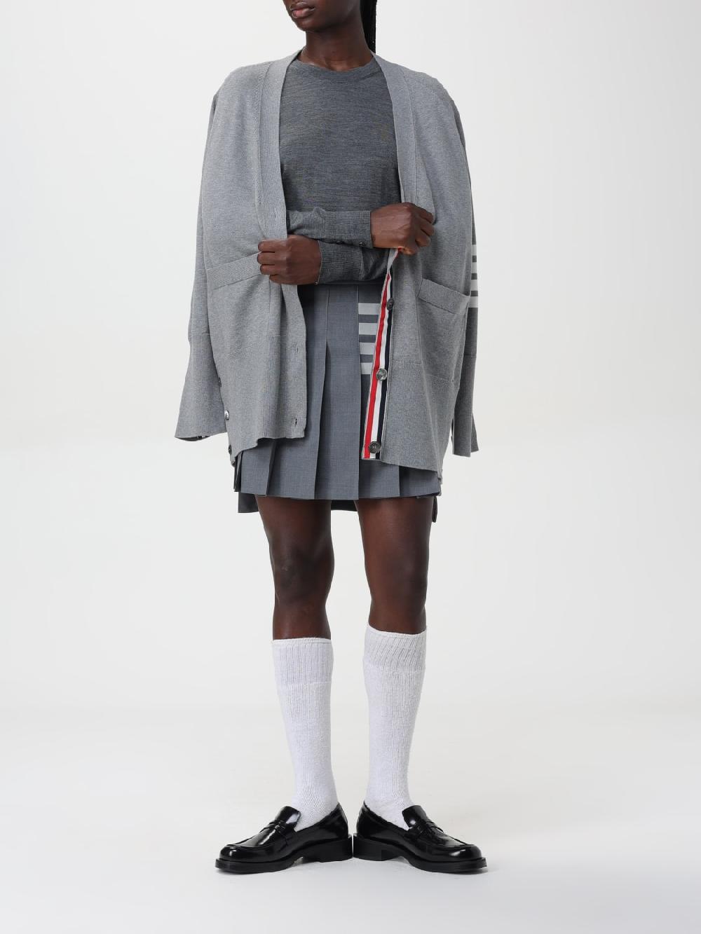 Giglio Gonna Di Lana A Pieghe Thom Browne