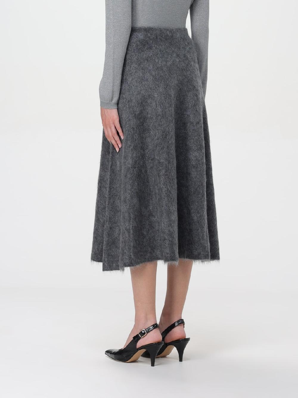 Giglio Gonna Di Lana E Alpaca Brunello Cucinelli