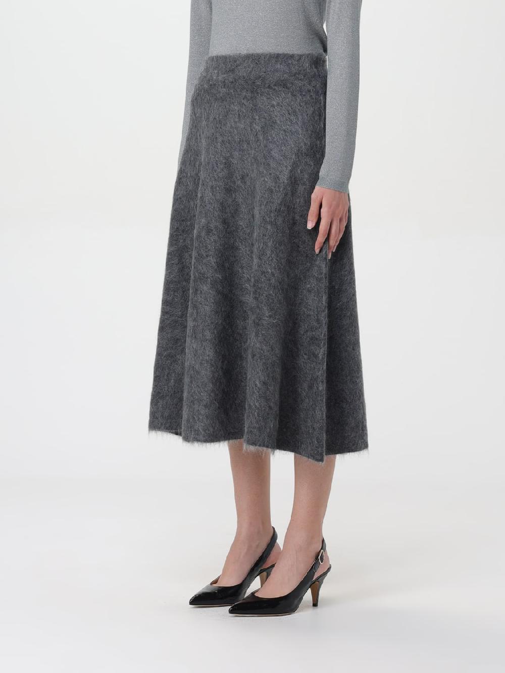 Giglio Gonna Di Lana E Alpaca Brunello Cucinelli