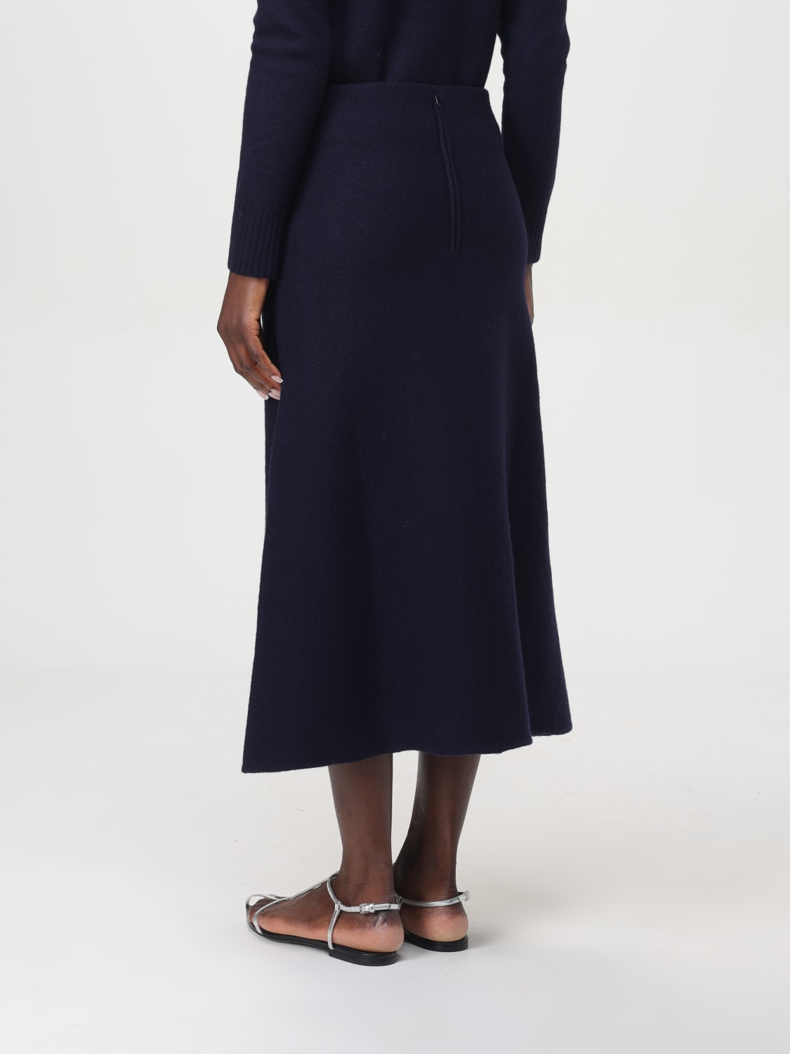 Giglio Gonna Di Lana Midi Jil Sander