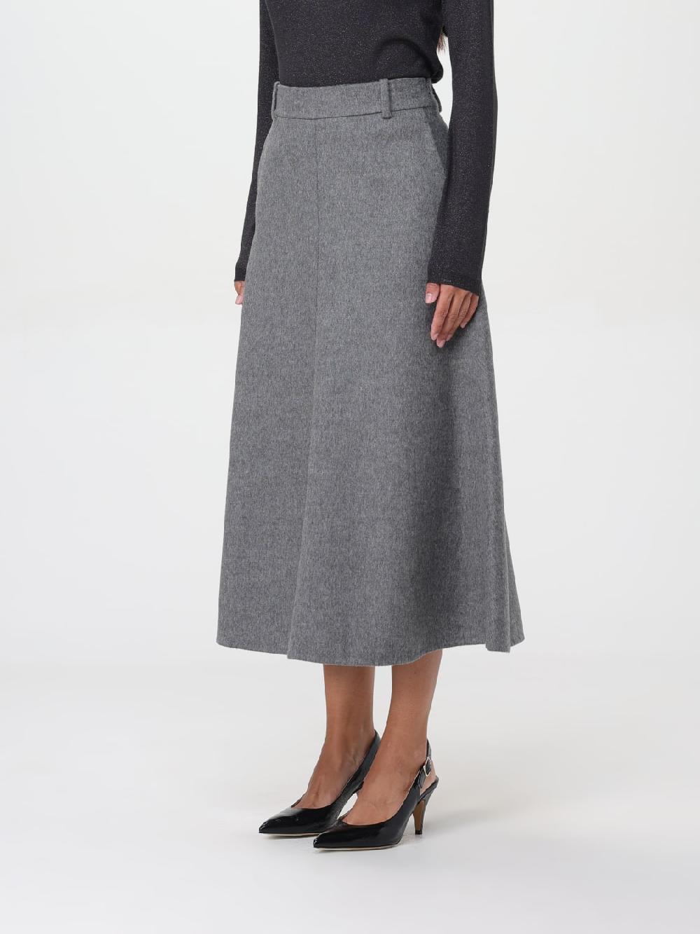 Giglio Gonna Di Lana Vergine Brunello Cucinelli