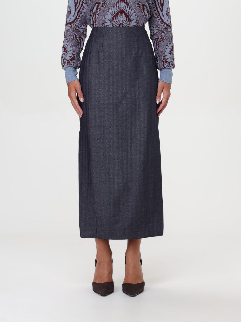 Giglio Gonna Etro in lana a righe