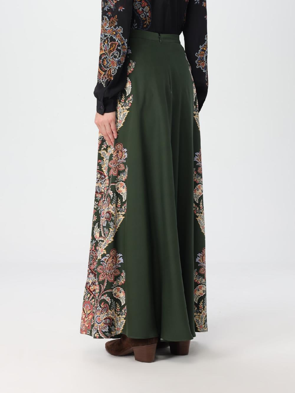 Giglio Gonna Etro In Seta Con Stampa Paisley