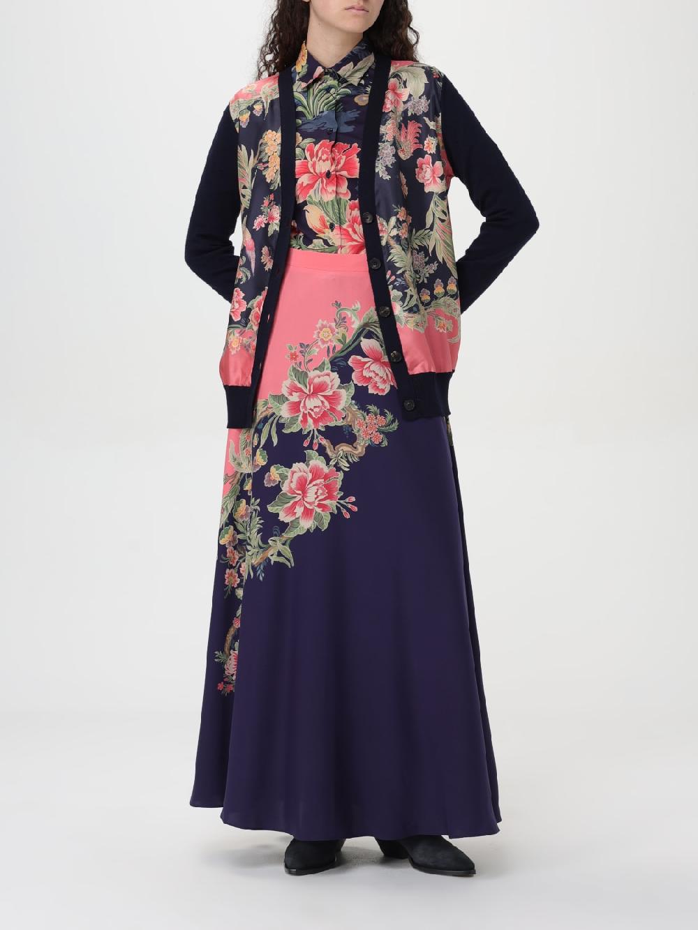 Giglio Gonna Floreale Etro Di Seta