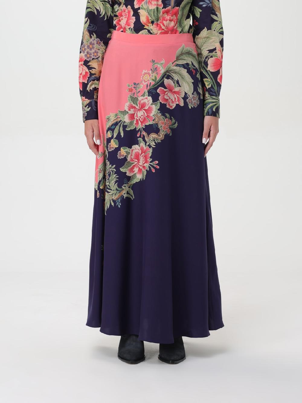 Giglio Gonna floreale Etro di seta