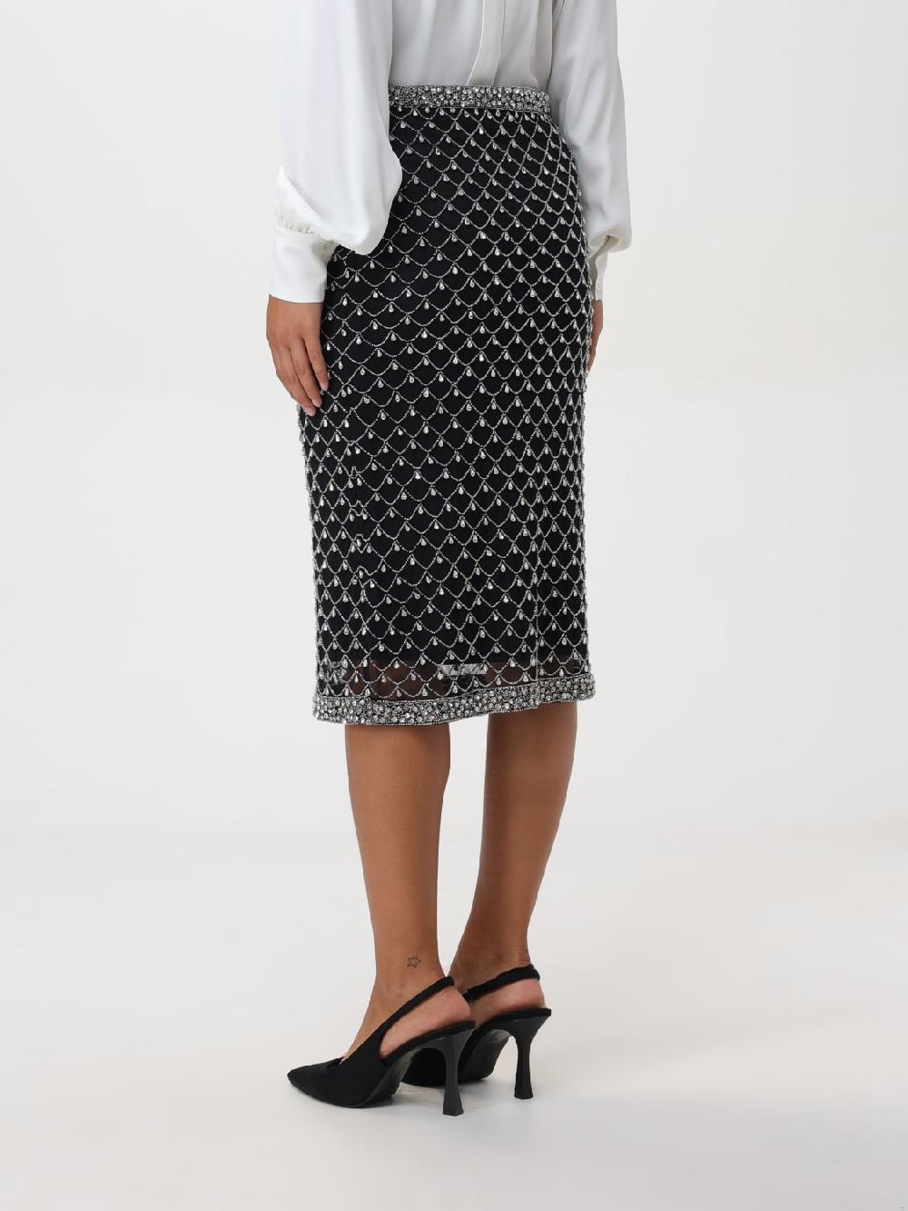 Giglio Gonna Gioiello Pinko Con Cristalli All-over