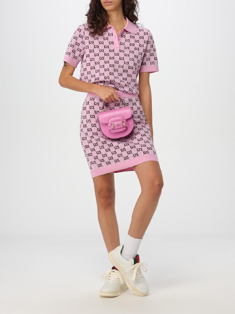 Giglio Gonna Gucci In Lana Con Monogram GG