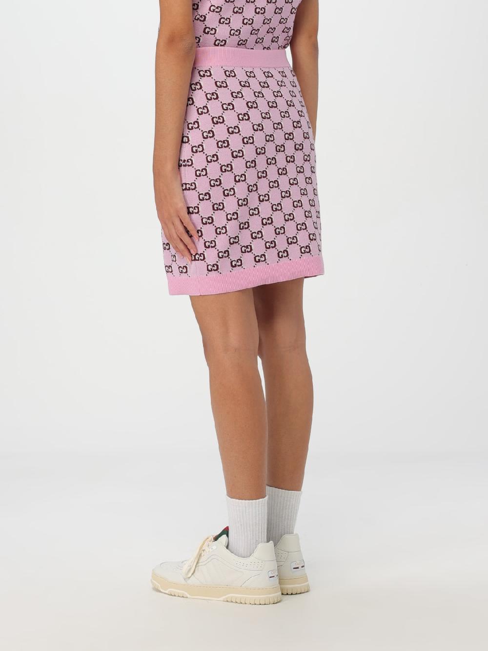 Giglio Gonna Gucci In Lana Con Monogram GG