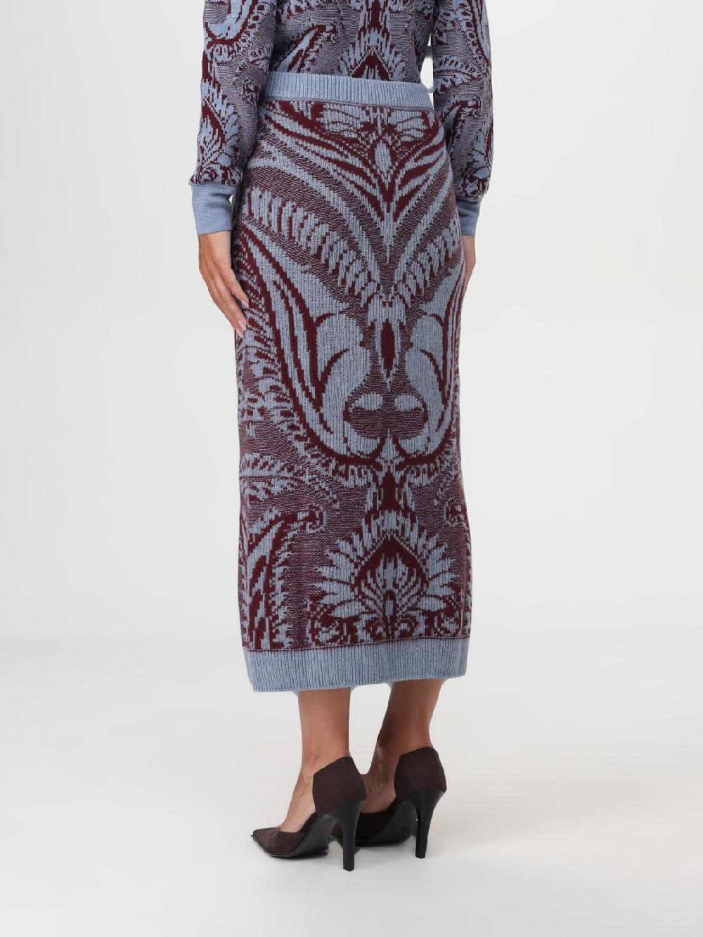 Giglio Gonna In Lana Paisley Etro