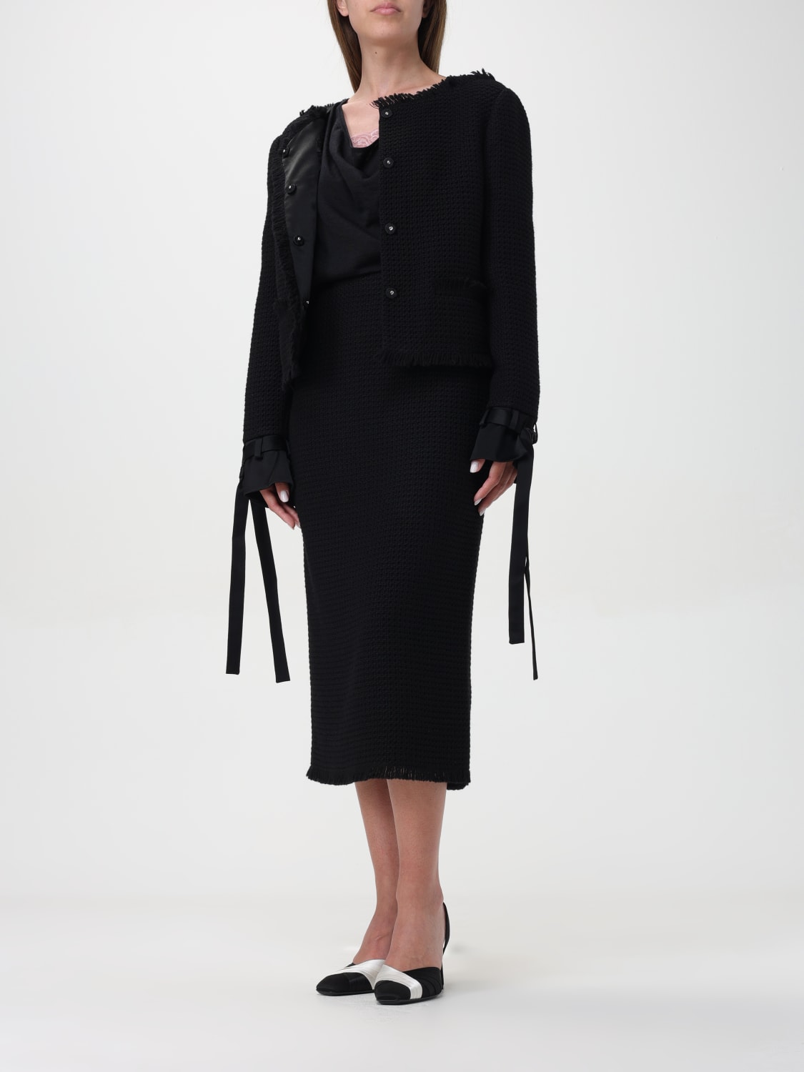 Giglio Gonna In Lana Vergine Alberta Ferretti