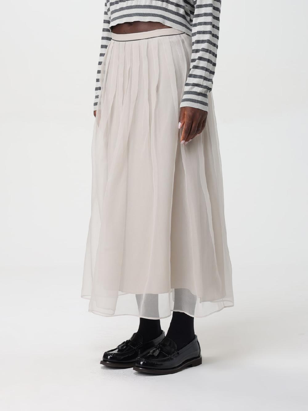 Giglio Gonna In Tulle Brunello Cucinelli