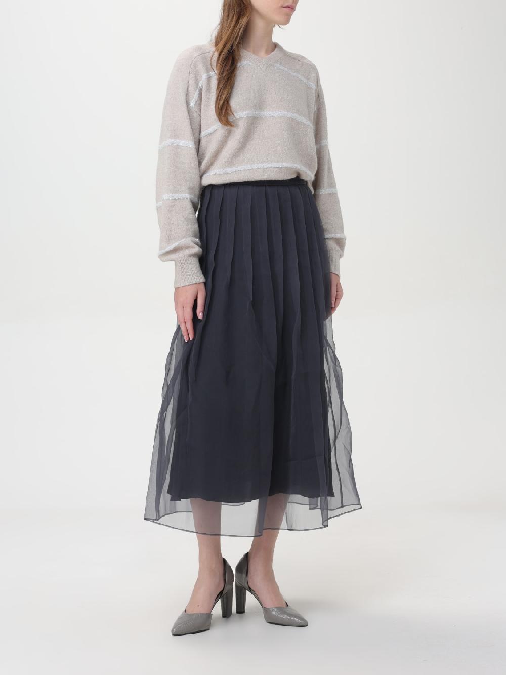 Giglio Gonna In Tulle Brunello Cucinelli