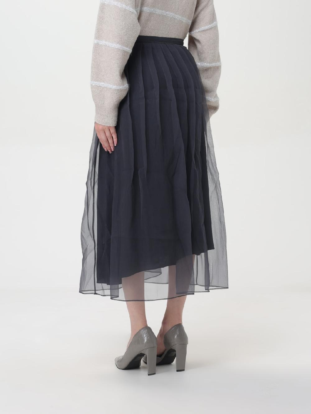 Giglio Gonna In Tulle Brunello Cucinelli