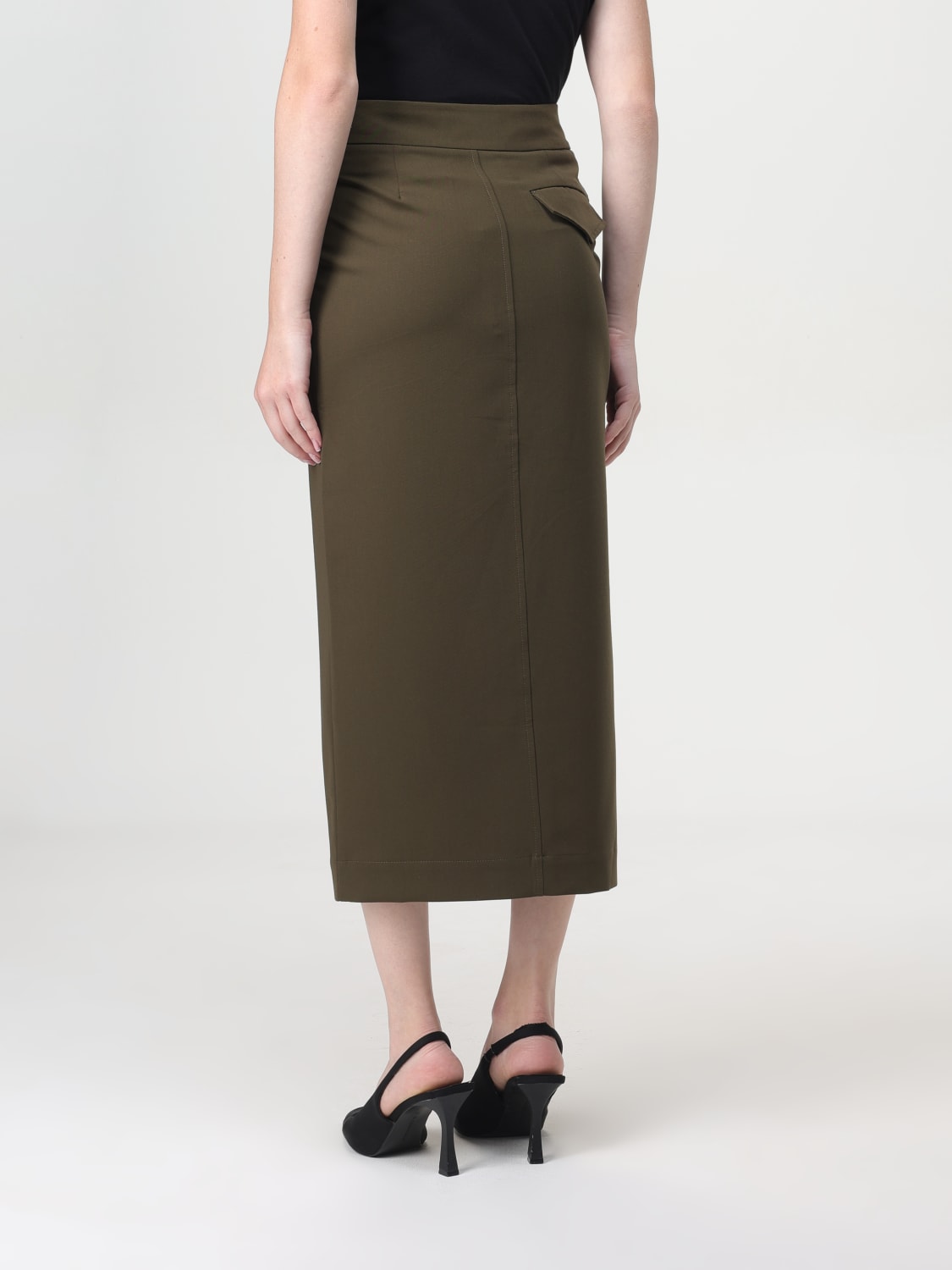 Giglio Gonna Lanterna Pinko In Viscosa