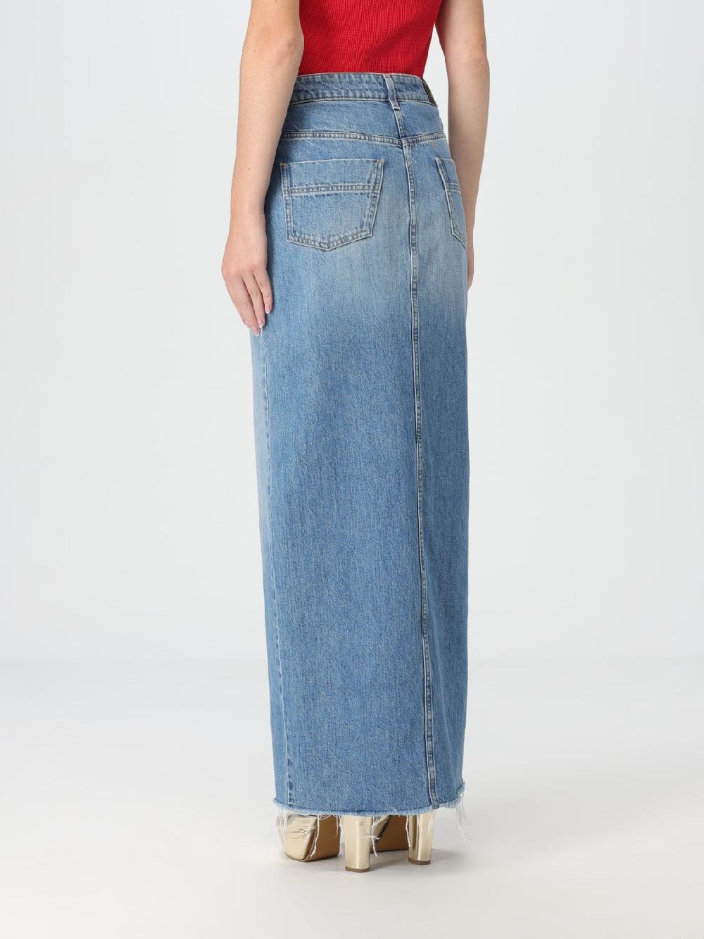 Giglio Gonna Longuette Elisabetta Franchi In Denim