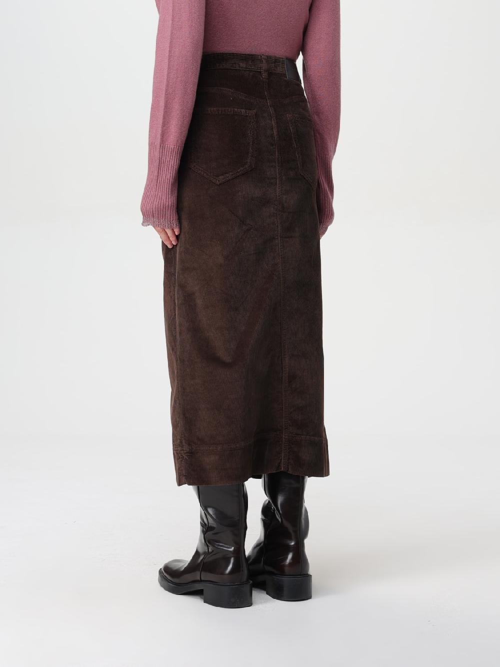 Giglio Gonna Longuette Pinko In Velluto A Coste