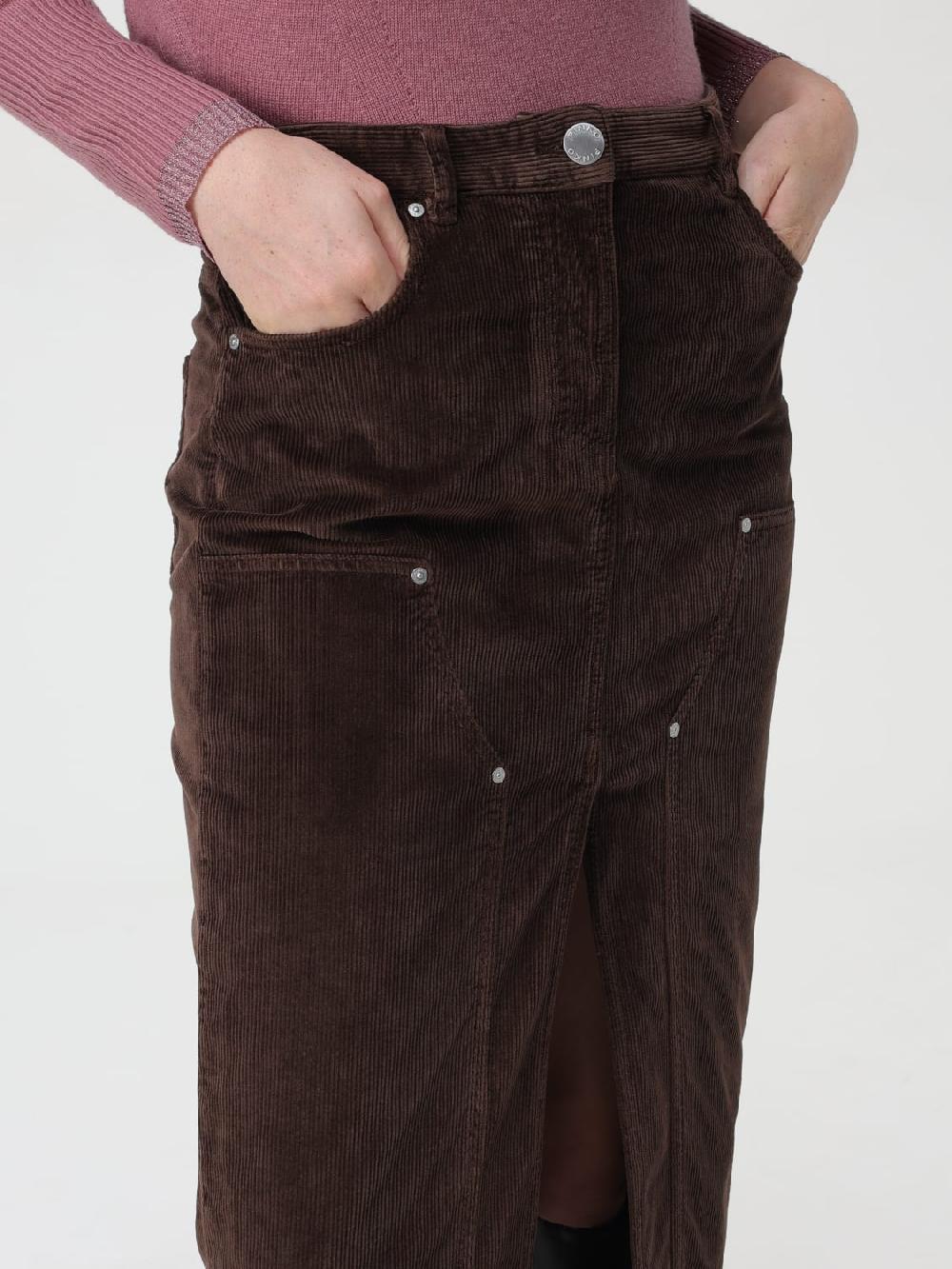 Giglio Gonna Longuette Pinko In Velluto A Coste