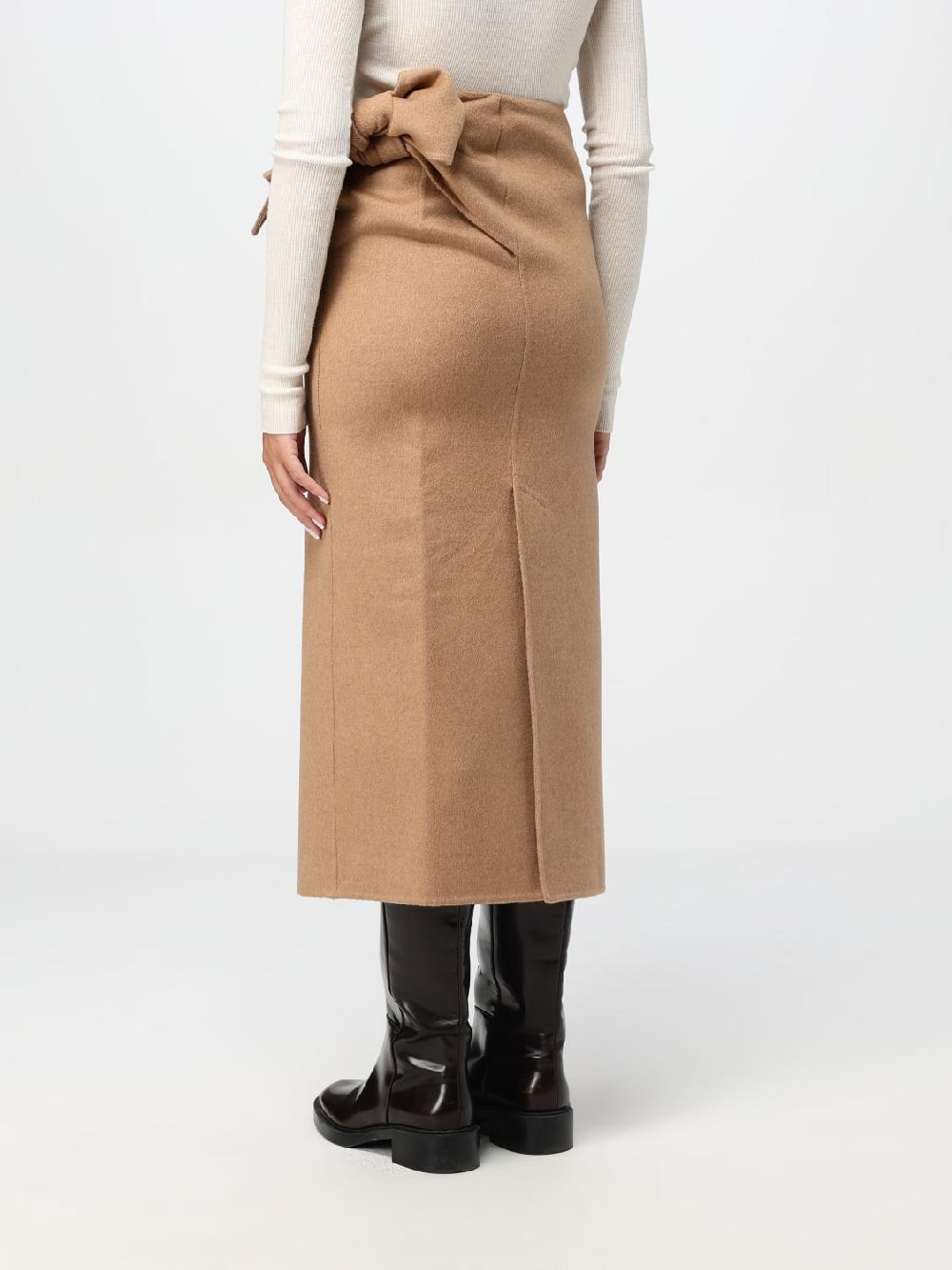 Giglio Gonna Max Mara In Lana Di Cammello